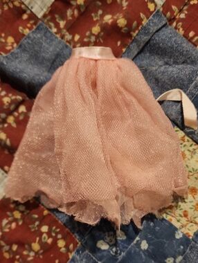 Vintage 1960s Handmade Barbie Christie Midge Pink Ballerina Skirt